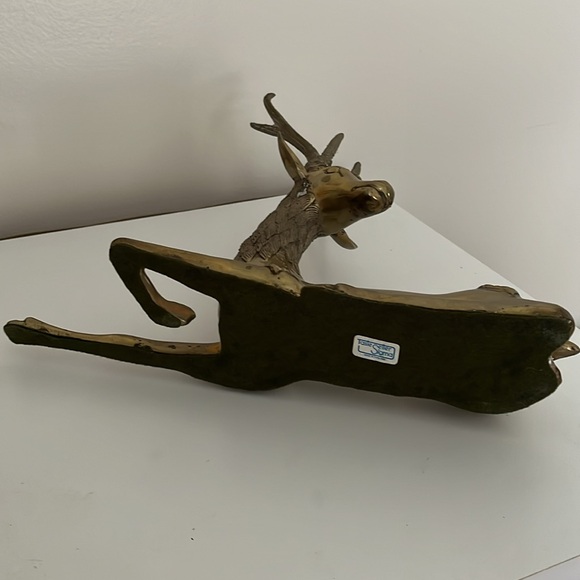 Sigma Taste Seller Deer Gazelle Statue Figure Brass - Picture 9 of 11